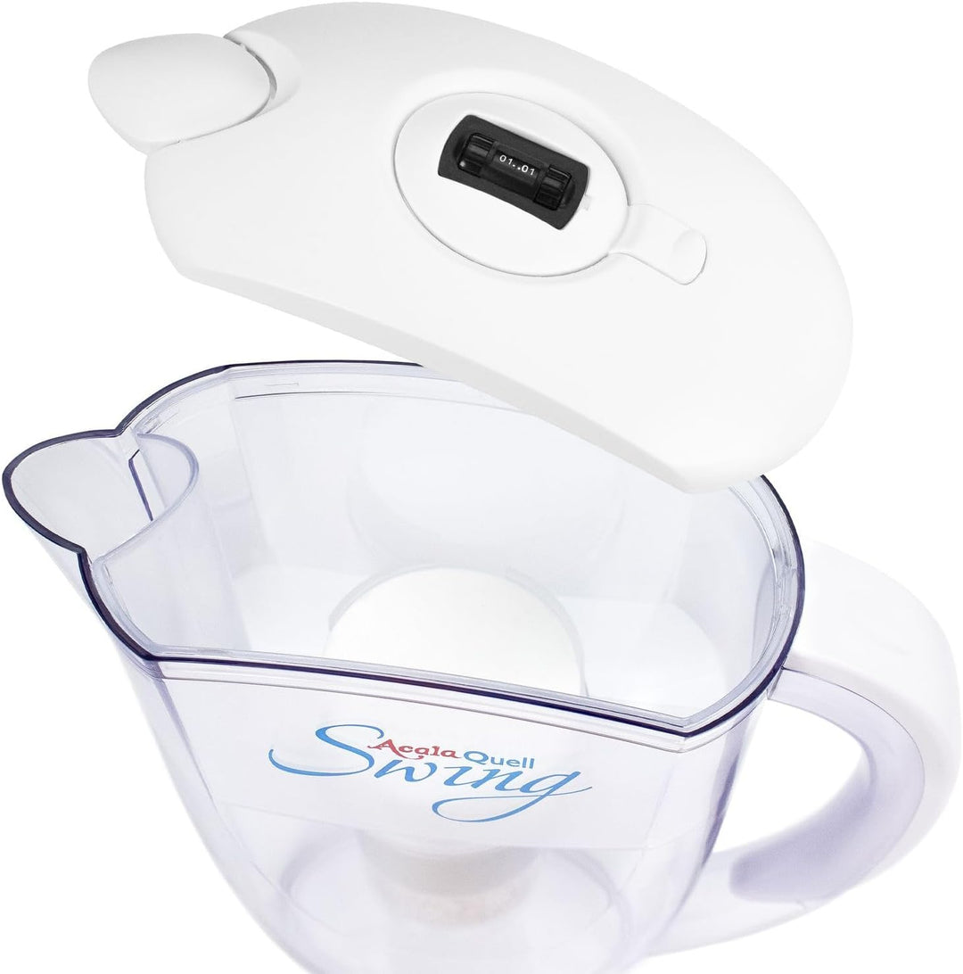 Wasserfilter AcalaQuell® Swing | Weiss | Aktivkohle Wasserfilter | Höchste Filterleistung - mehrschi