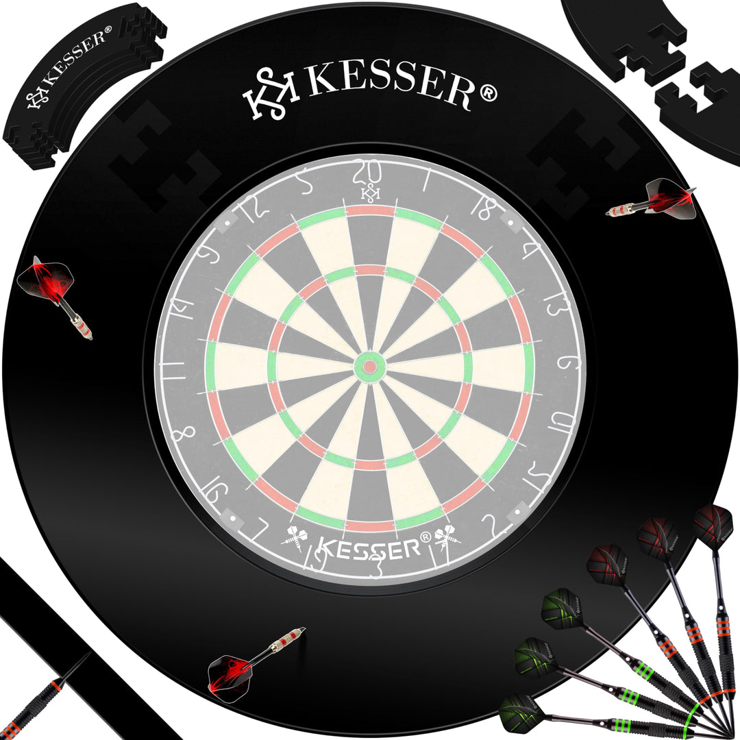 KESSER® Dartscheibe Catchring Schutzring Ø45cm | Auffangring rund Stabiler Wandschutz Zubehör | pass