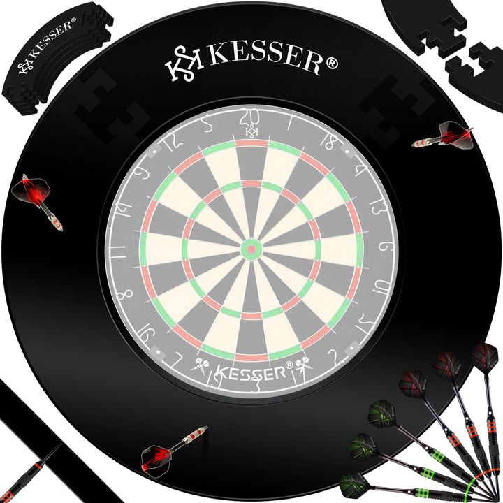KESSER® Dartscheibe Catchring Schutzring Ø45cm | Auffangring rund Stabiler Wandschutz Zubehör | pass