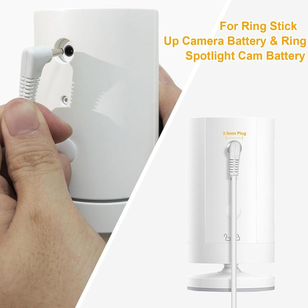 Solarpanel-Ladegerät für Ring Spotlight Cam und Ring Stick Up Cam, IP65 Wasserdichtes Solarpanel mit