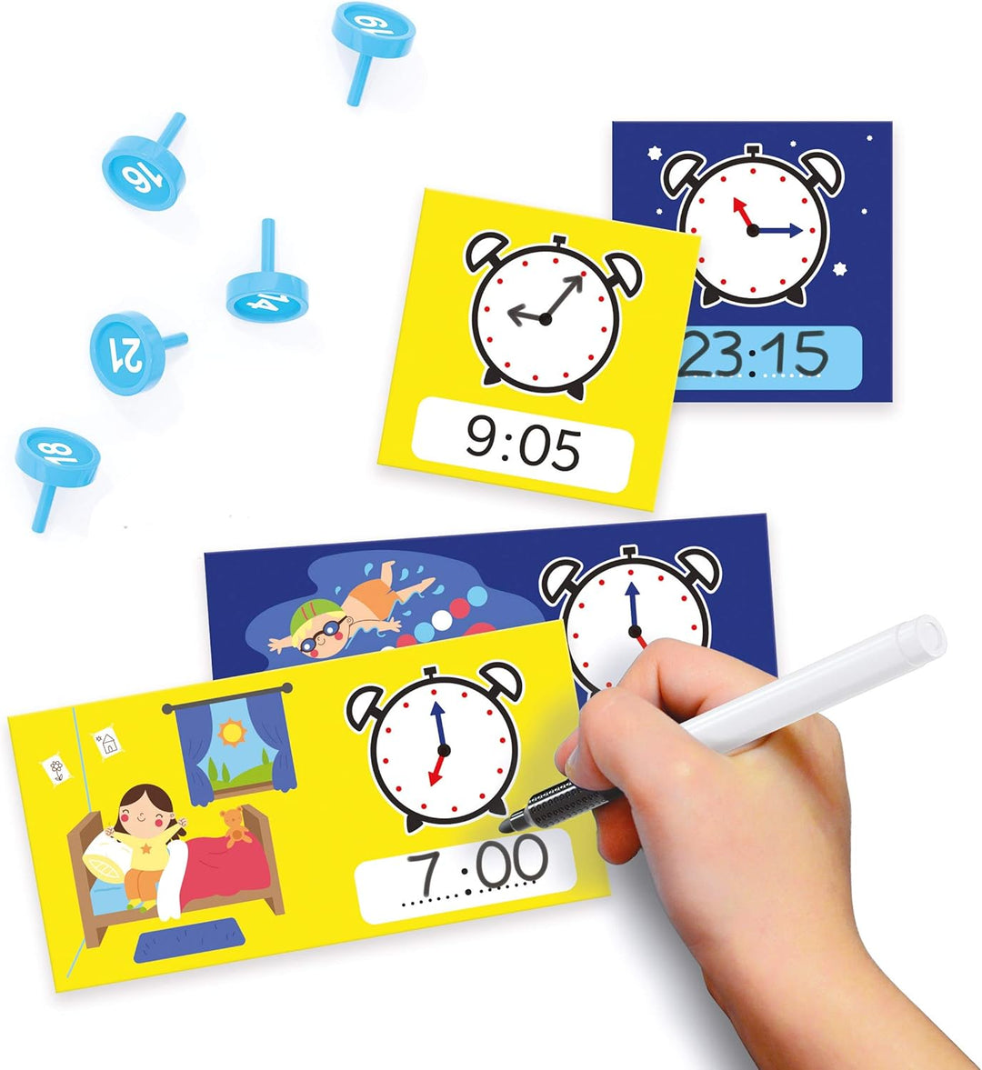 Quercetti - Play Montessori Erste Uhr Clock - Uhr Lernspiel