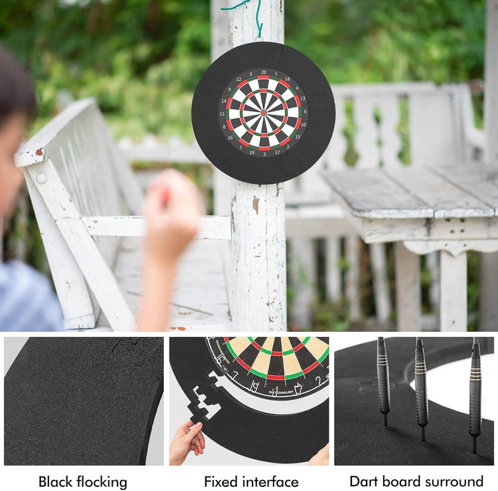 Dartscheibe Surround für Dart Schutz, 72 cm Durchmesser, für 45 cm Dartscheibe, Wandschutz Dartboard