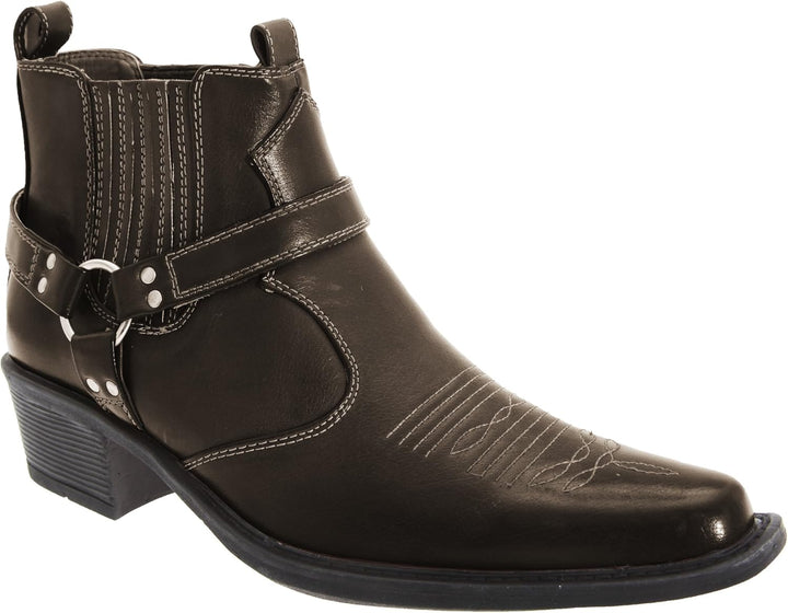 Us Messing Cuban Heel Steigbügel Western Kuh Stiefel 44.5 EU So, 44.5 EU So