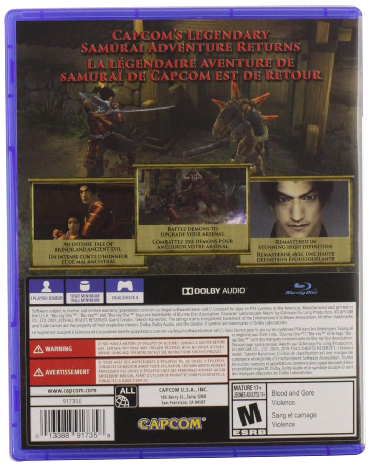 Onimusha Warlords PS4 US Version + Schlüsselanhänger