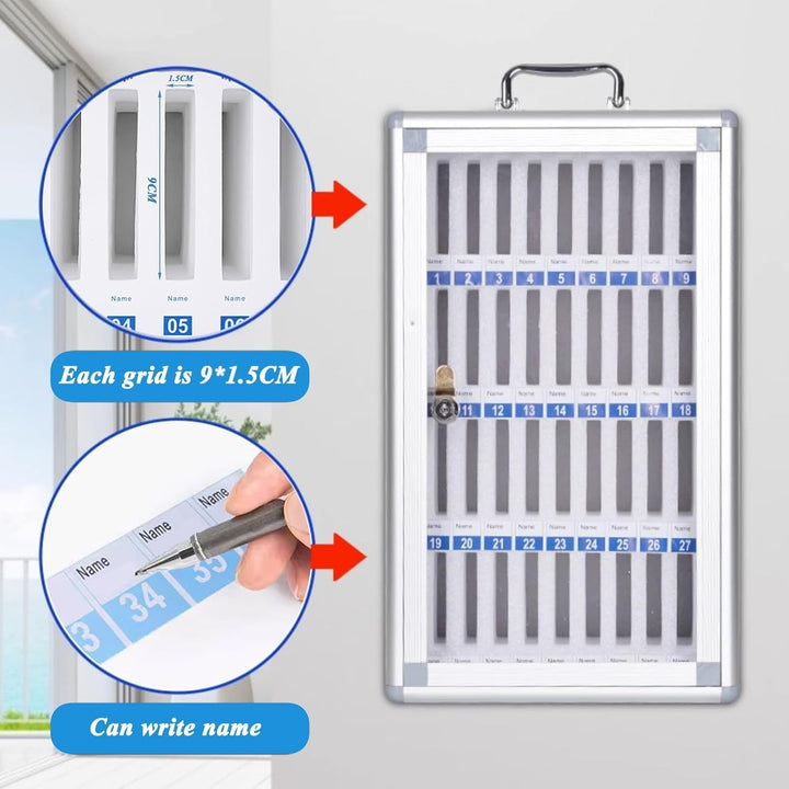 Handy Safe Schule handybox 12/24/36/48/60 Bits Handy-Safe schliessfächer Transparente Tür-Aufbewahru