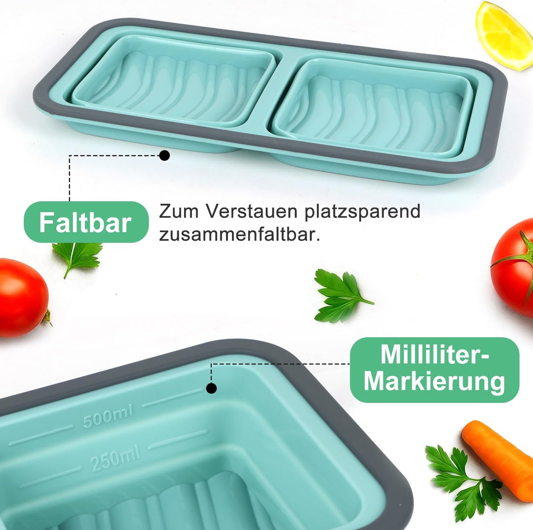 Gefrierbehälter Suppen Einfrieren Behälter Grosse Eiswürfelform Faltbar 1Stk Silikon Eiswürfelform M