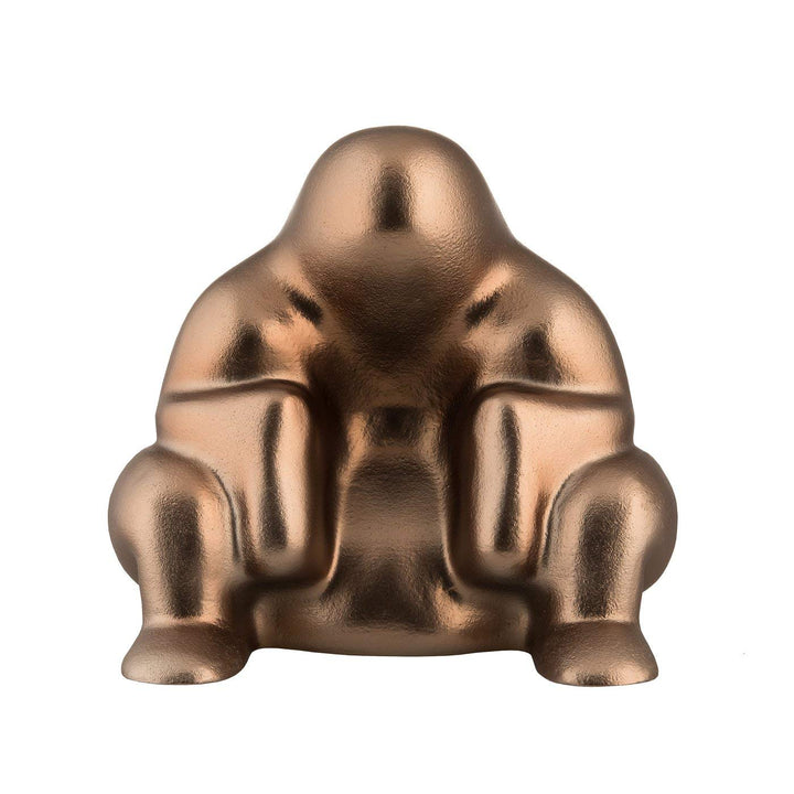Alessi Dédé PS18 BM - Design Türstopper aus Thermoplastischem Harz Mit PVD Beschichtung, Brown Metal