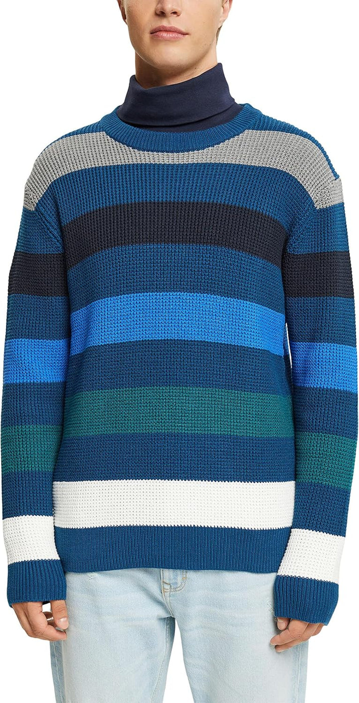 ESPRIT Herren Pullover M 450/Petrol Blue, M 450/Petrol Blue