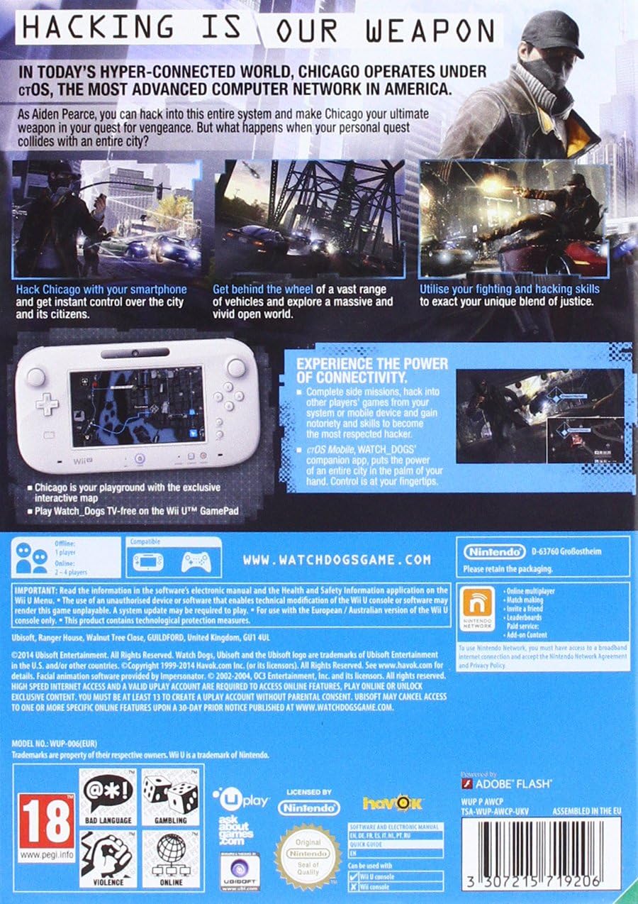 Ubisoft Wiiu Watch_Dogs (Eu)