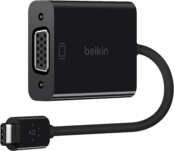 Belkin Adapter USB-C auf VGA (14cm, geeignet für Apple MacBook, Chromebook Pixel, VGA-Monitore) schw