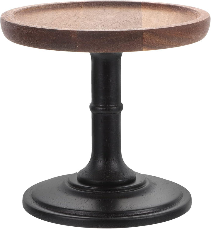 Cabilock Cake Stand Holz Tortenplatte mit Fu? Torten Teller Cupcake Tortenplatte Tortenteller Kuchen