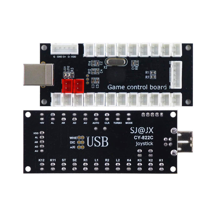 SJ@JX Arcade Game DIY Kit 2 Player Zero Delay USB Encoder Button Joystick Controller für Retro Raspb