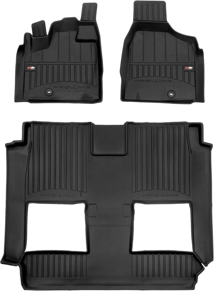SMK Gummimatten auto fussmatten Satz für Dodge Grand Caravan V 2007-2020 Erleben Sie einen neuen Sta