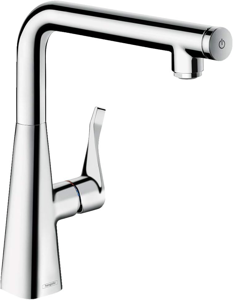 hansgrohe Metris Select Einhebel-Küchenarmatur, Komfort-Höhe 260 mm, Chrom ohne Schlauchbox / ohne A
