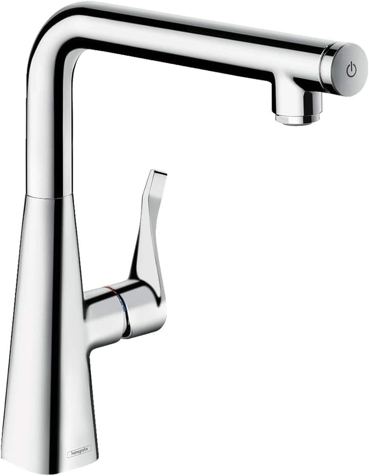 hansgrohe Metris Select Einhebel-Küchenarmatur, Komfort-Höhe 260 mm, Chrom ohne Schlauchbox / ohne A