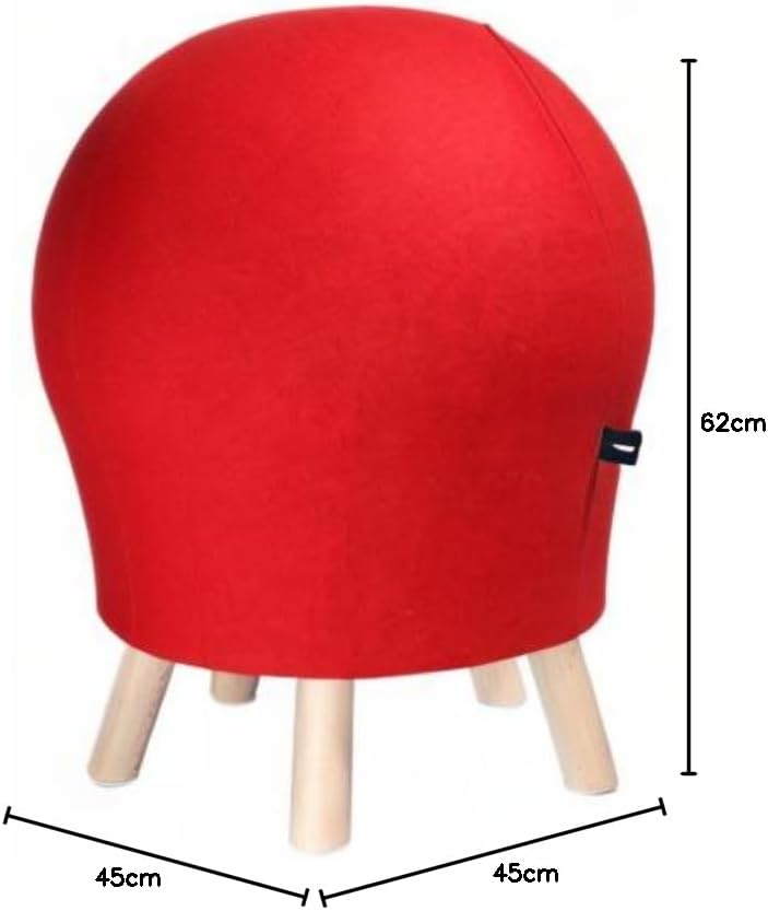 Topstar Sitness 5 Alpine Sitzhocker, Stoff, rot, Rot