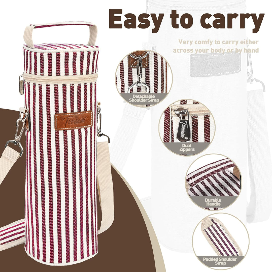 Kato Tirrinia Mini Kühltasche Flasche, Flaschenträger 1 Flaschen, Klein Flaschentasche Weintasche Kü