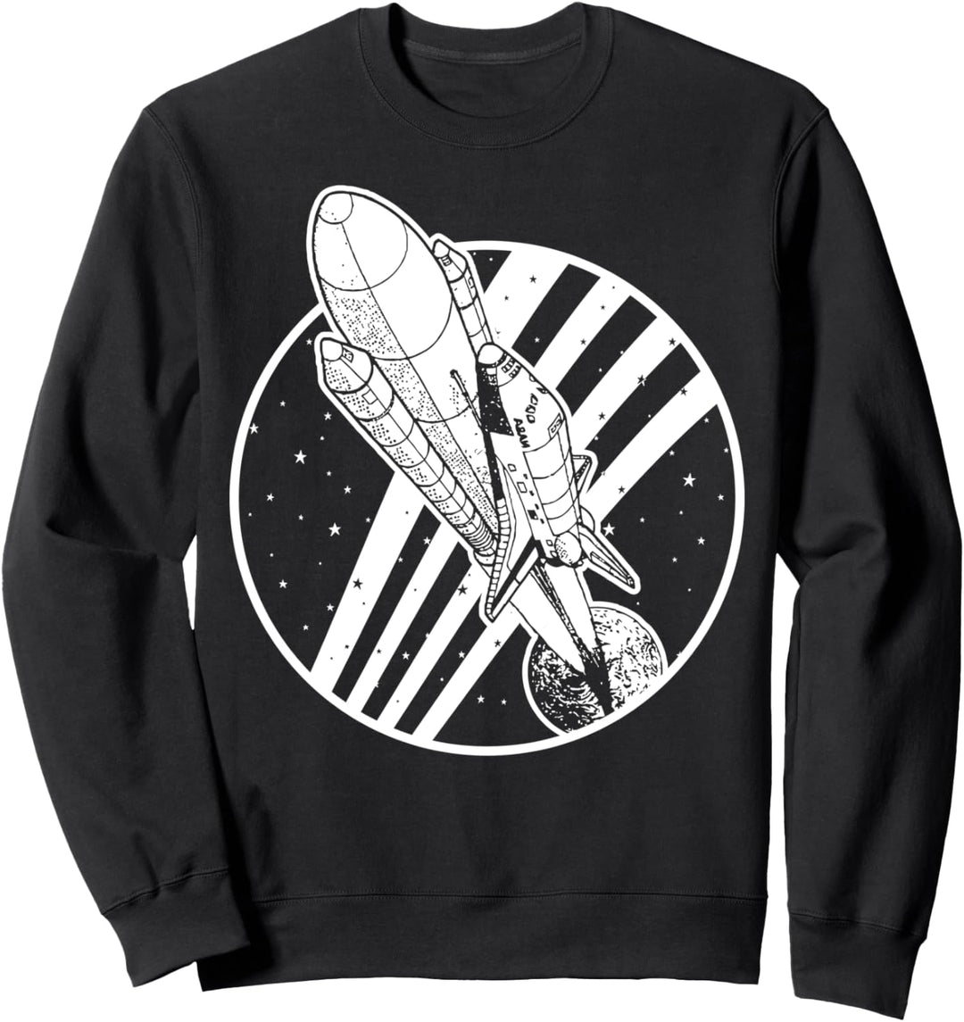 Weltraum Weltall Raumschiff Schuttle Geschenk Sweatshirt