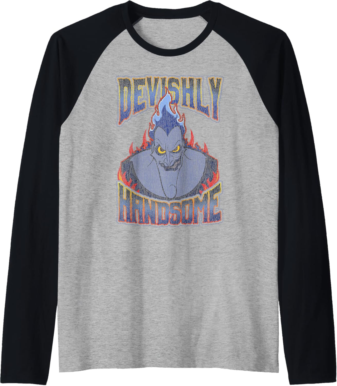 Disney Hercules Distressed Hades Handsome Raglan