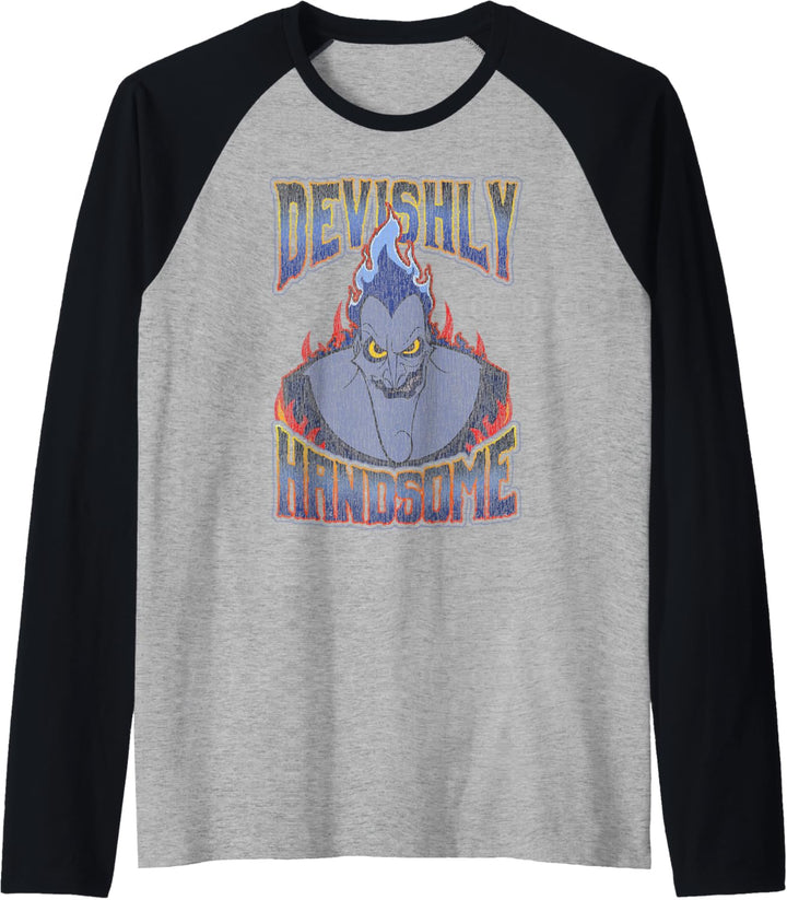 Disney Hercules Distressed Hades Handsome Raglan