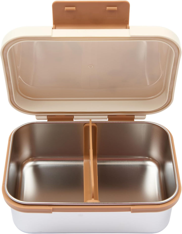 Fabelab Brotdose Kinder Mit Fächern Safari Jungle Bear | Lunchbox Aus Edelstahl 1000 Ml Auslaufsiche