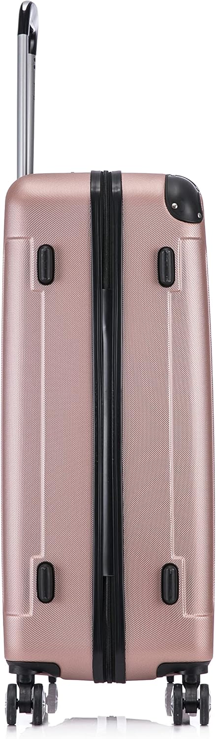 Flexot® Flex-2045 Koffer (16 Farben zur Auswahl) Zwillingsrollen Reisekoffer Trolley Hartschale (XL,