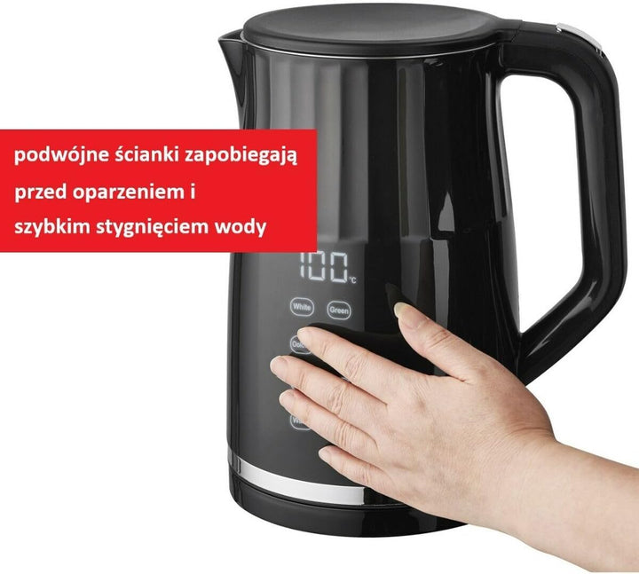 Wasserkocher MR-049 Schwarz Transparent 2200 W 1,7 l