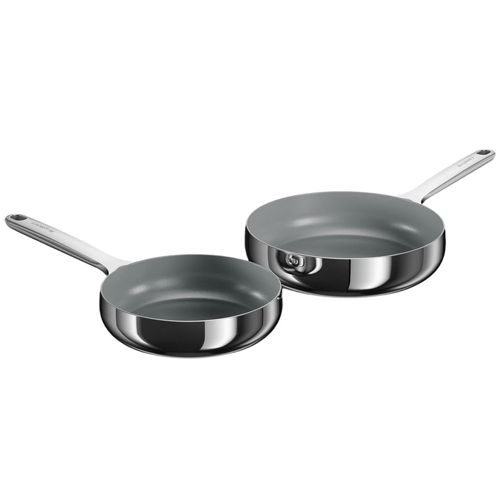 BergHOFF Home Pfannenset - 2-tlg. - Antihaft-Pfanne ohne PFAS – beschichtete Pfannen – Edelstahlpfan