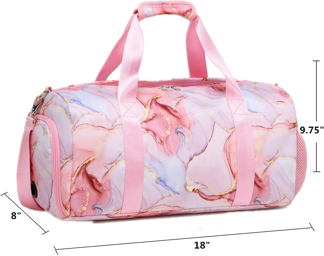 Reisetasche Mädchen Kinder Sporttasche Trainingstasch Schwimmtasche Kinder Weekend Bag Tanztasche Gy