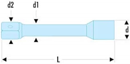 FACOM 3/4 Zoll Verlängerung Länge 400 mm, 1 Stück, K.215B
