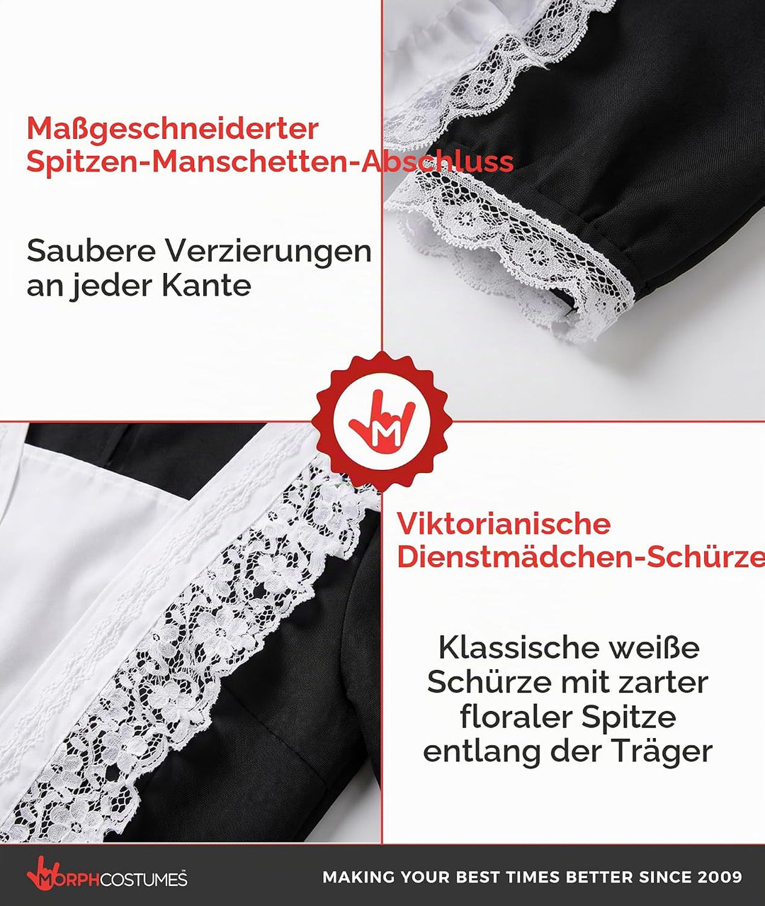 Fun Shack Dienstmädchen Kostüm, Dienstmädchen Kleid, Hausmädchen Kostüm, Dienstmädchen Kostüm Damen,