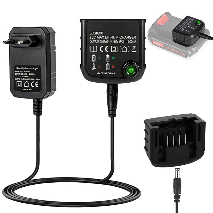Ladegerät 18V/20V kompatibel mit Black &amp; Decker, NAVESO Lithium Akkuladegerät für Black und Decker L