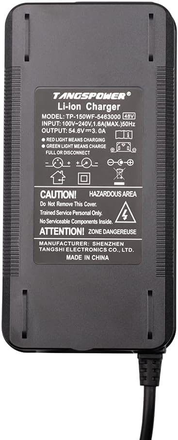 Tangspower 54,6V 3A Ladegerät Für 13S 48V Li-Ion Akku elektrisches Fahrrad Lithium-Batterie Ladegerä