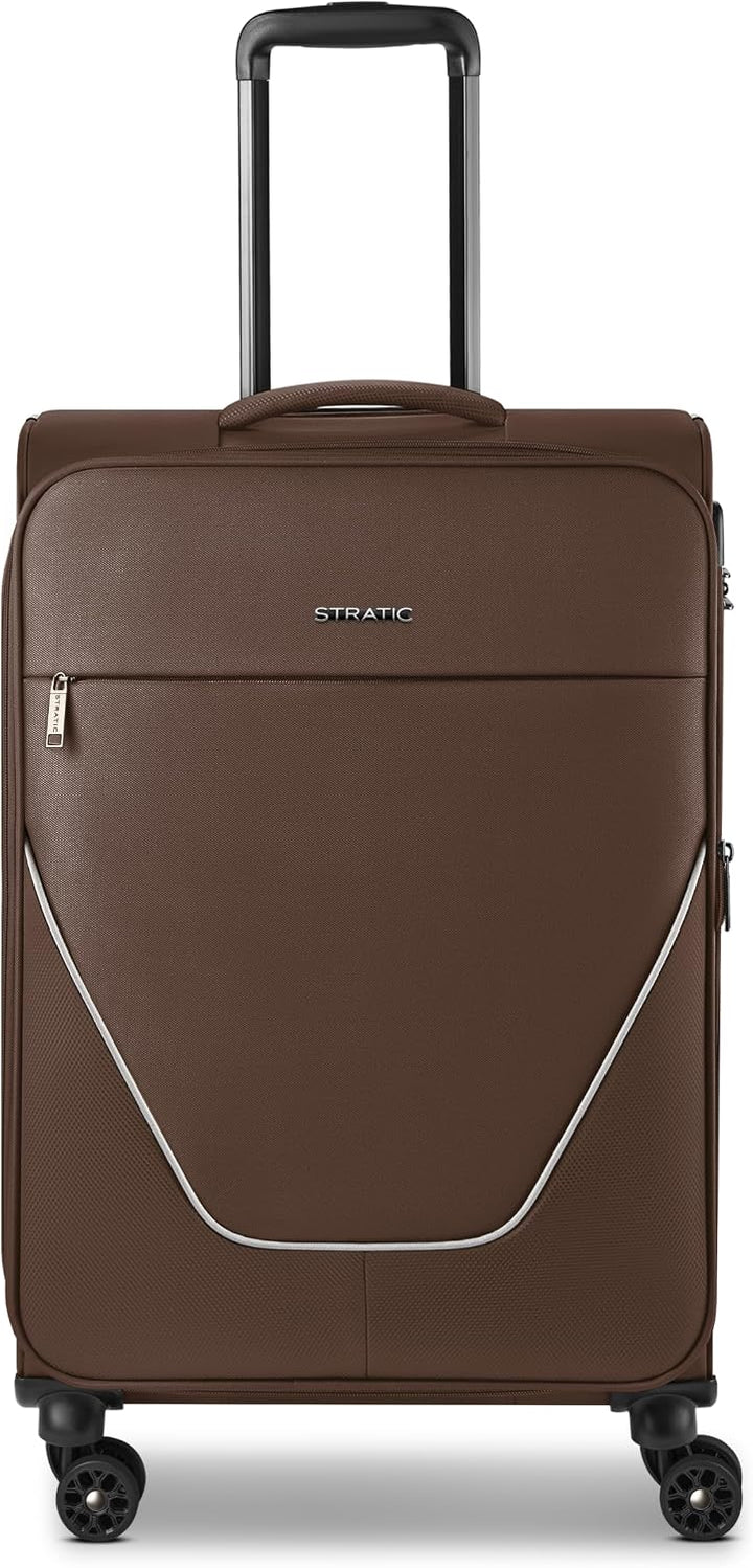 Stratic Check-in Koffer für Damen und Herren | mittelgrosser Trolley 42 x 26 x 65 cm aus hochwertige