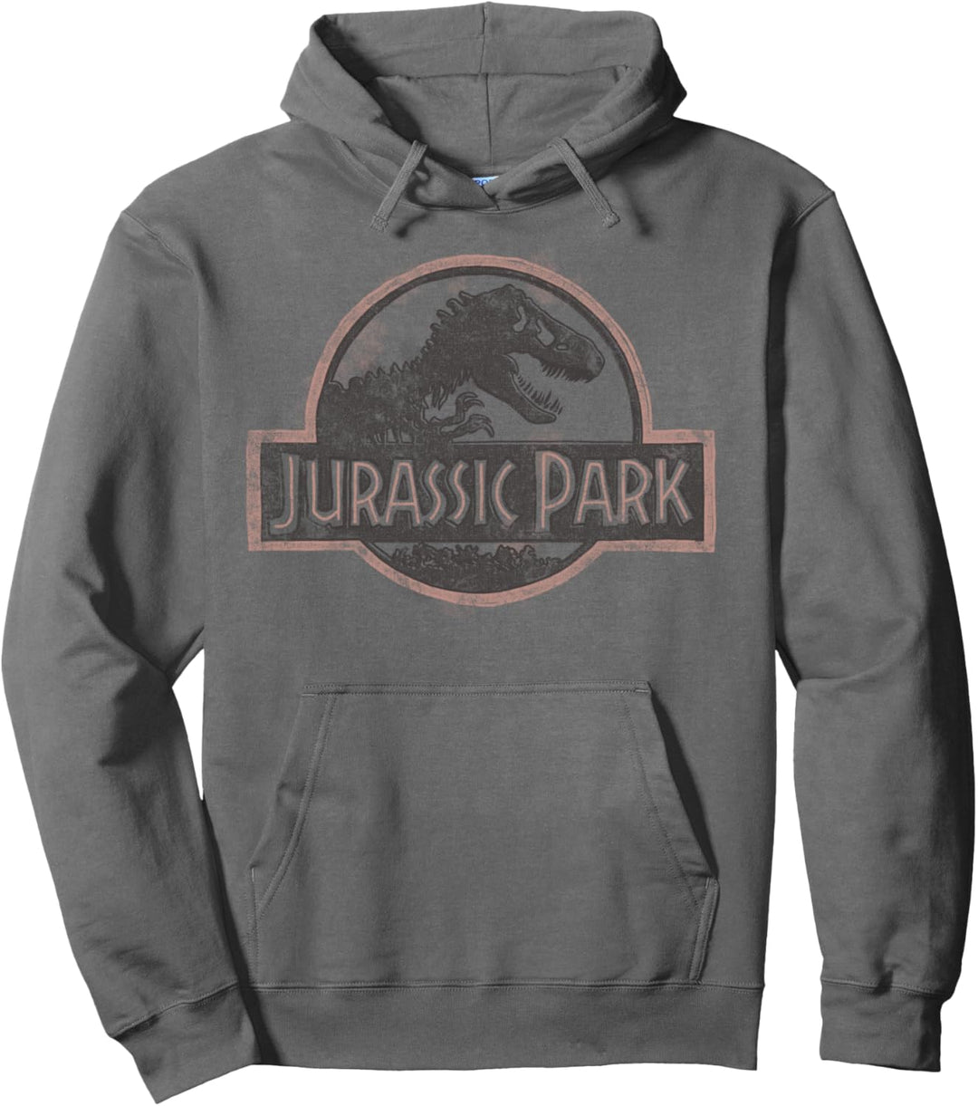 Jurassic Park Classic Distressed Logo Pullover Hoodie