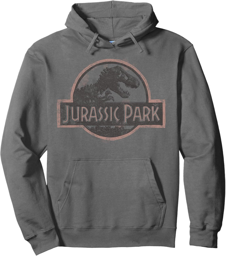 Jurassic Park Classic Distressed Logo Pullover Hoodie