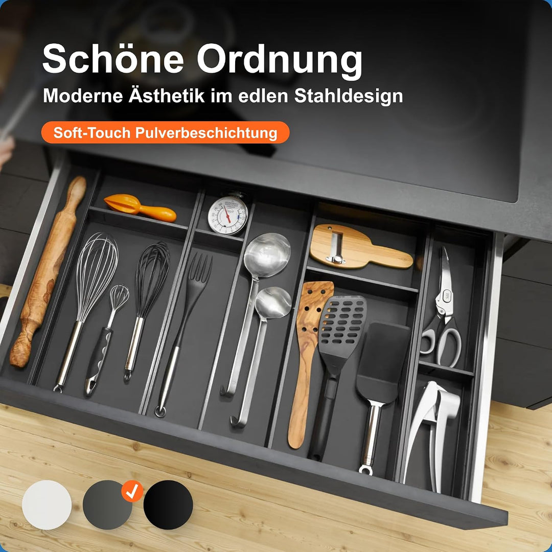 BLUM AMBIA-LINE Schubkastenrahmen schmal, NL450mm, Stahl oriongrau matt