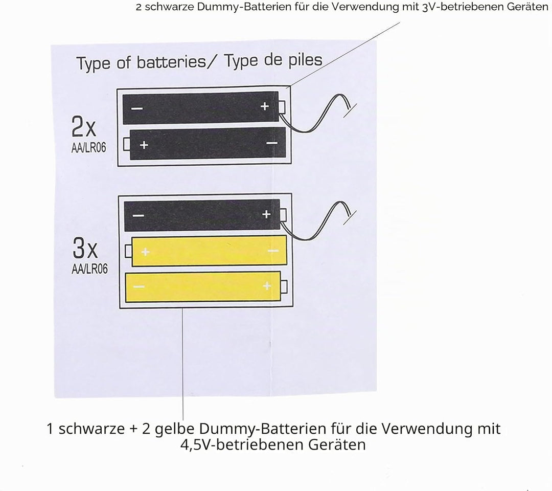 Batterieentferner, AA/AAA 4,5 V und 3 V, Transformator-Zubehör für elektronische Kerzen, Spielzeug u