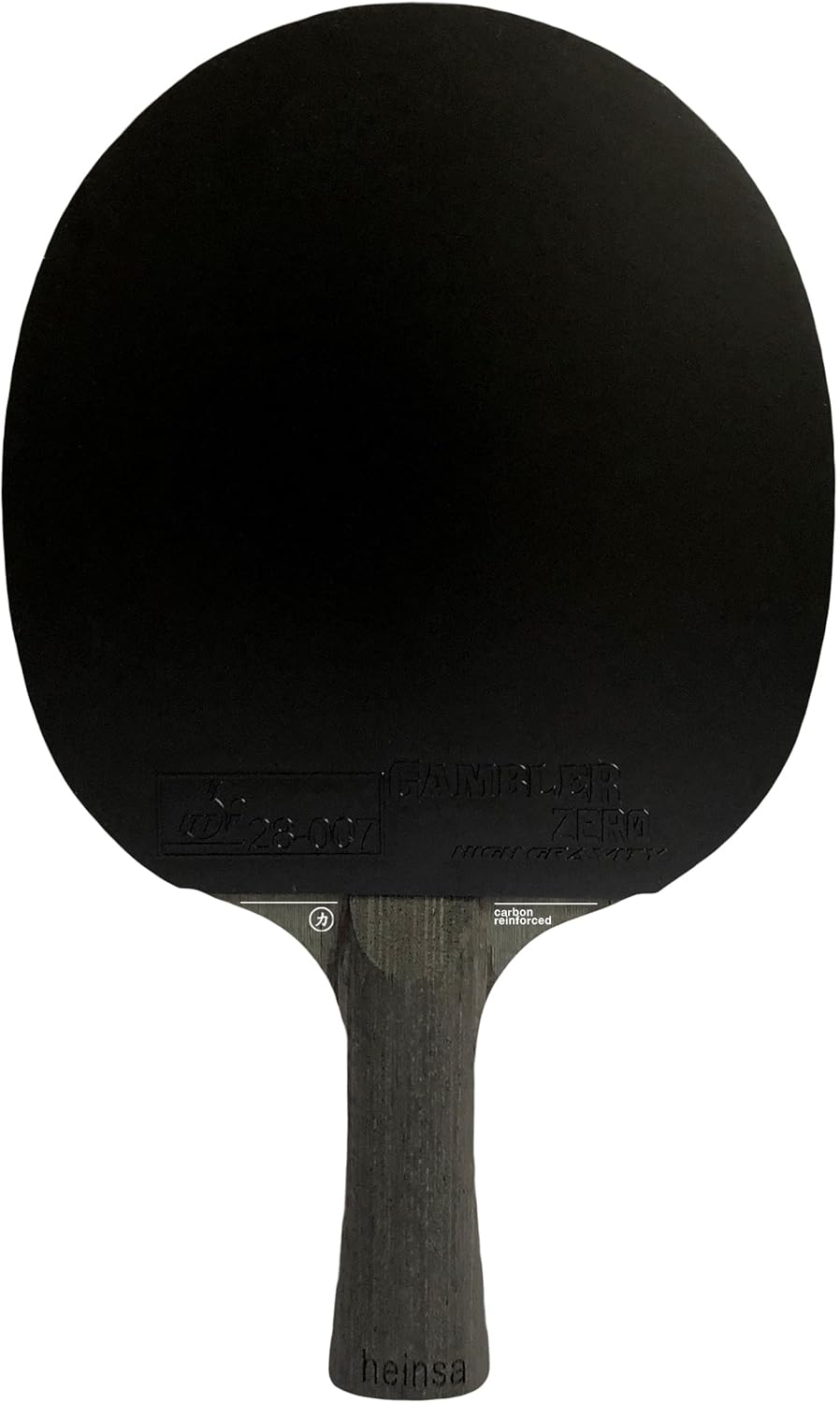 heinsa Carbon Profi Tischtennisschläger ITTF Wettkampf zugelassen Black Edition aus Lichtnussbaum mi