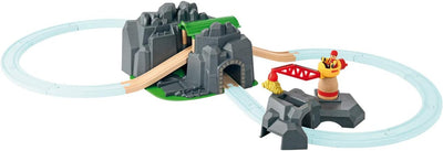 BRIO World 33889 Grosse Goldmine mit Sound-Tunnel - Zubehör Holzeisenbahn - Kleinkinderspielzeug & W