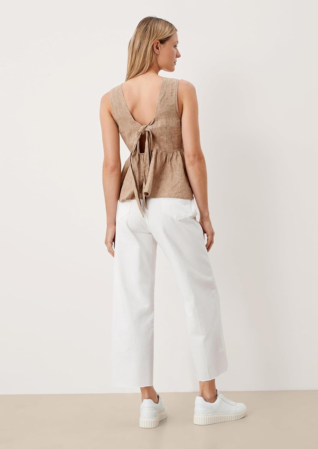 s.Oliver Damen Hose 7/8 36 Creme 02z8, 36 Creme 02z8
