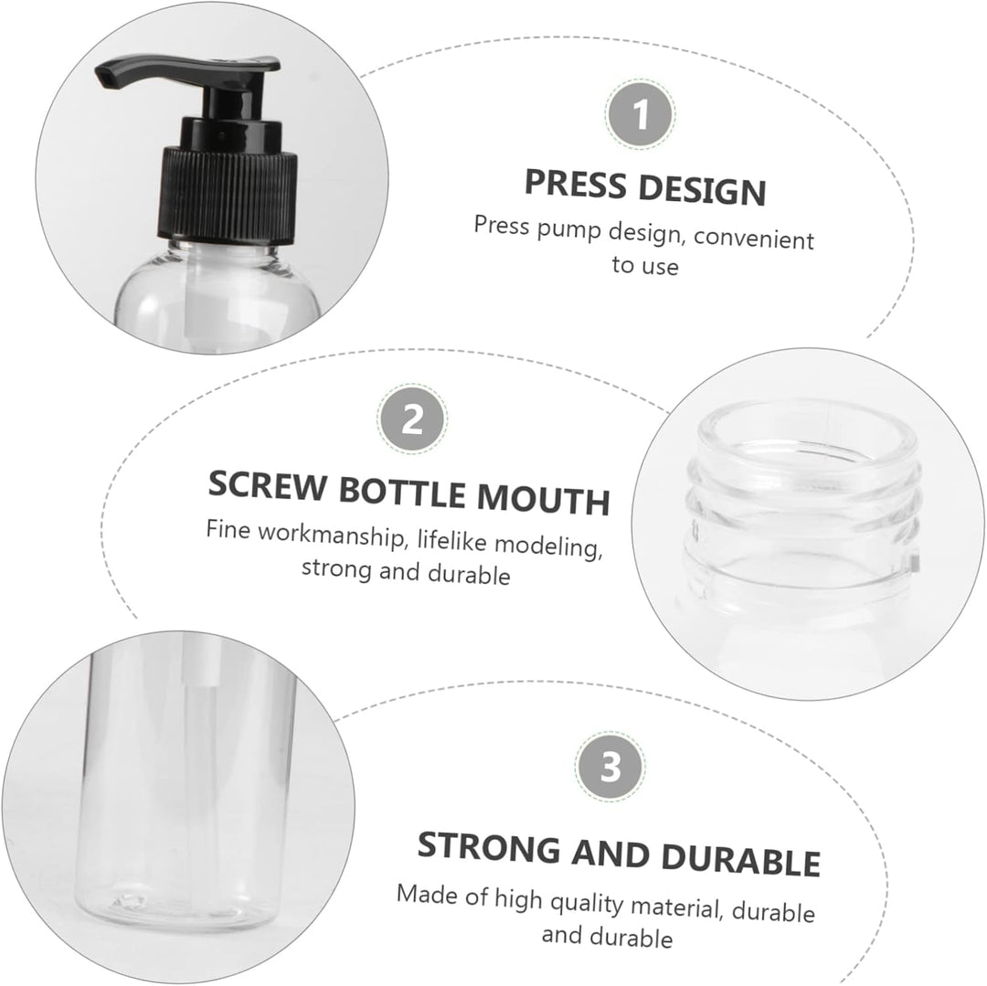 5st Seifenspender Badezimmer Leere Kosmetik Pumpflasche Zum Befüllen Plastiklotionsflasche Leere Pum