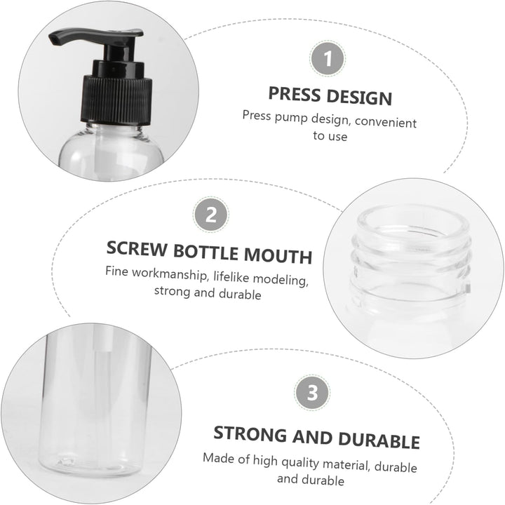5st Seifenspender Badezimmer Leere Kosmetik Pumpflasche Zum Befüllen Plastiklotionsflasche Leere Pum