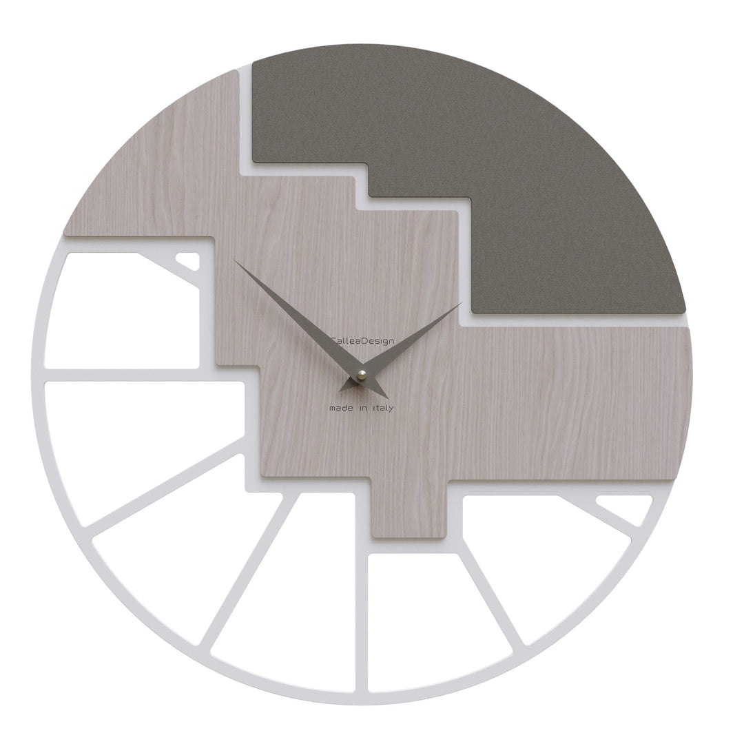 Moderne Wanduhr Scalea 42 cm Callea Design (Eiche Breeze), Eiche Breeze