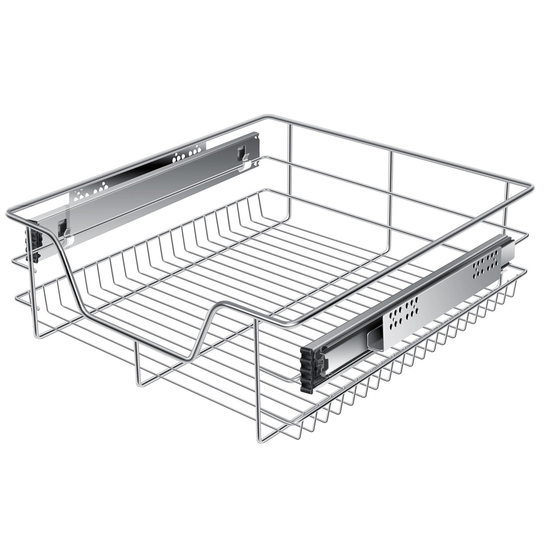KESSER® Teleskopschublade 50 cm ✓ Küchenschublade ✓ Küchenschrank ✓ Korbauszug ✓ Schrankauszug ✓ Vol