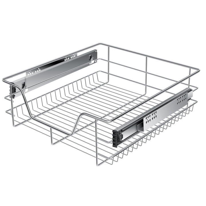 KESSER® Teleskopschublade 50 cm ✓ Küchenschublade ✓ Küchenschrank ✓ Korbauszug ✓ Schrankauszug ✓ Vol