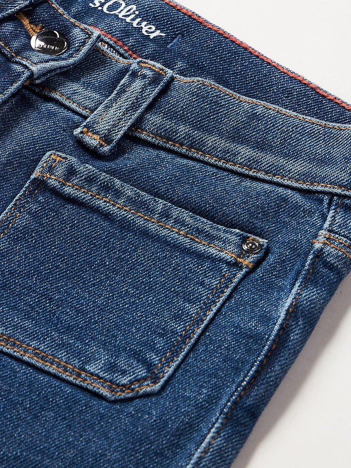 s.Oliver Mädchen Jeans, Wide Leg Jeans, Wide Leg 110 Blue Denim, 110 Blue Denim