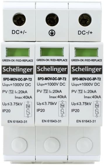 Überspannungsschutzgerät 1000V DC T2 C 3P - Wirksamer Schutz für die Elektroinstallation in Ihrem Ha