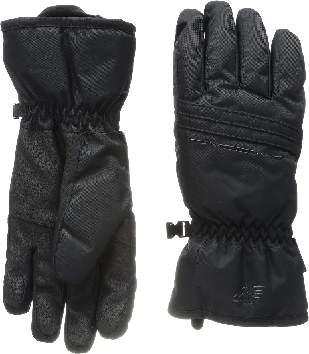 4F Damen SKI Gloves RED002 Jeans, DEEP Black, L