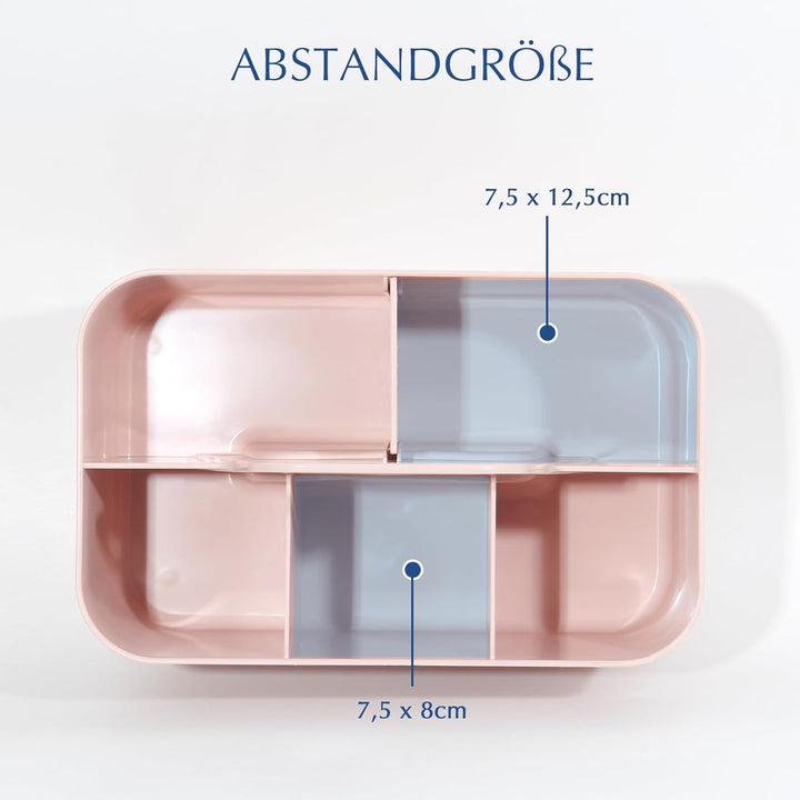 Korb Organizer mit Griff, 24x15x11 cm, Kunststoffkorb, Reinigungskorb, Bastelkorb, Schreibtischkorb,